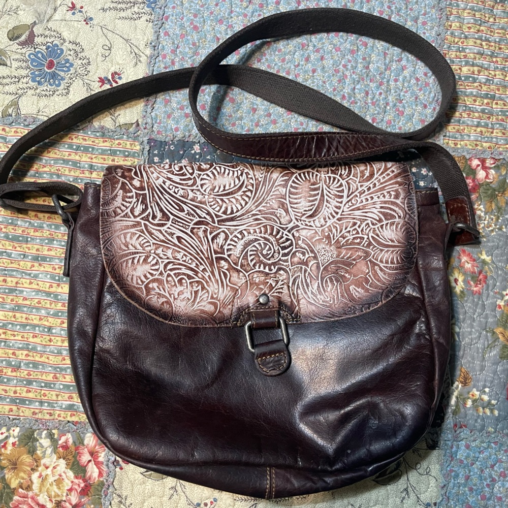 Jack Georges Leather Cross Body Bag